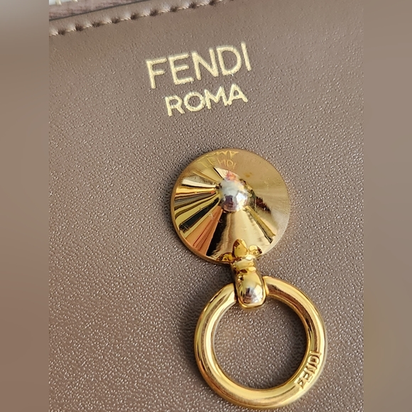 FENDI By the Way Leather Zip Around Compact Wallet - Picture 9 of 13